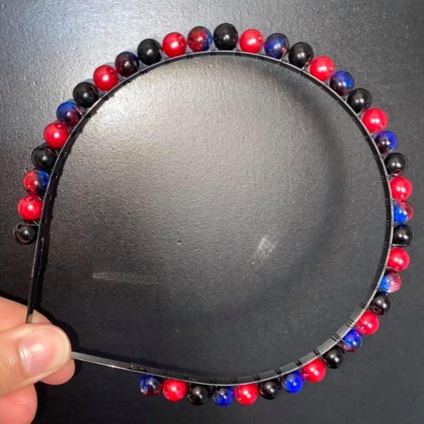 Red, Blue & Black Hairband