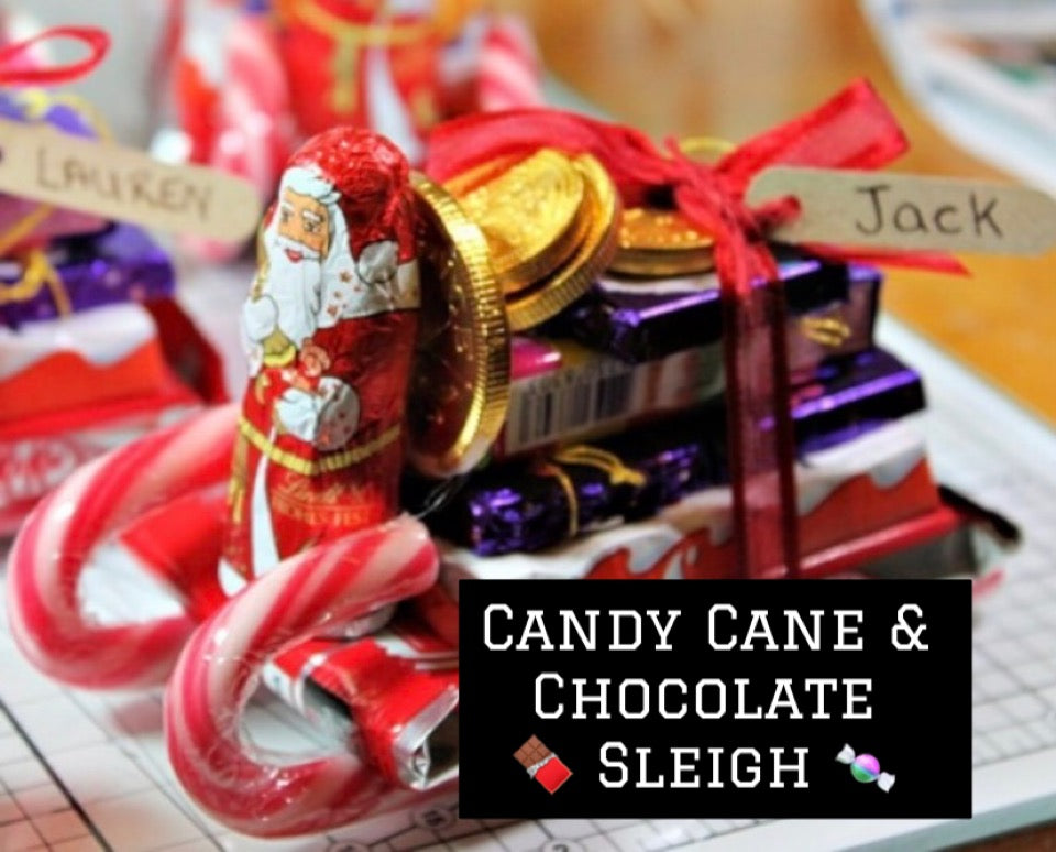 Candy Cane & Chocolate Sleigh
