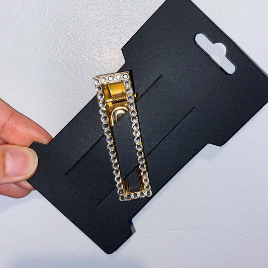 Silver Gem Hair Clip (Single)